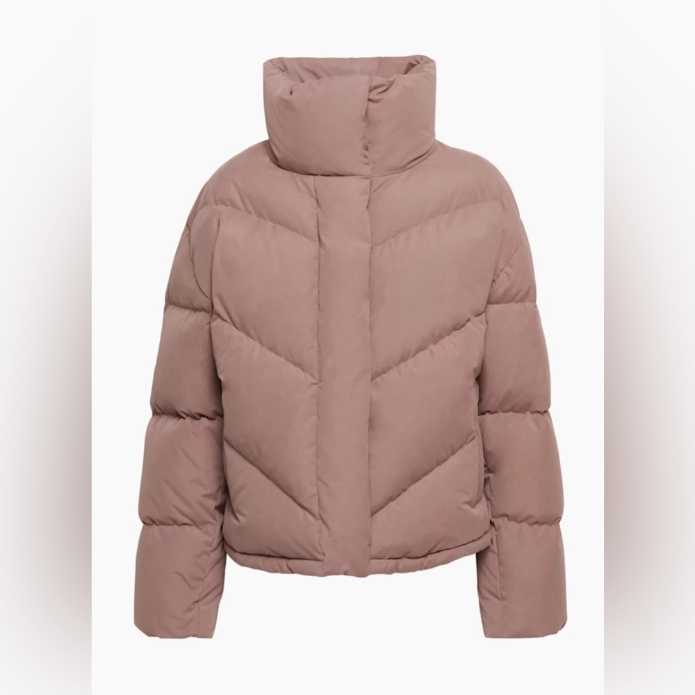 Aritzia Wilfred “The Cloud Puff” Goose Down Jacket in Stone Taupe - LIKE NEW